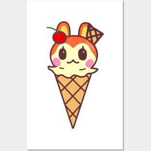 Bunnie Ice-Cream Posters and Art